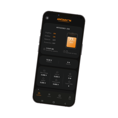 batterie lithium 105ah power + antarion connectée - antarion