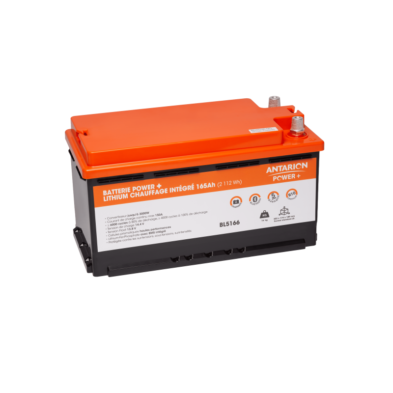 Batterie Lithium 165Ah Antarion Power+ | Bluetooth & Chauffage