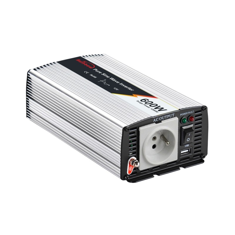Convertisseur  pur sinus 600 watts 12v-230 v -  - JYP-0600P-12Electric-sun