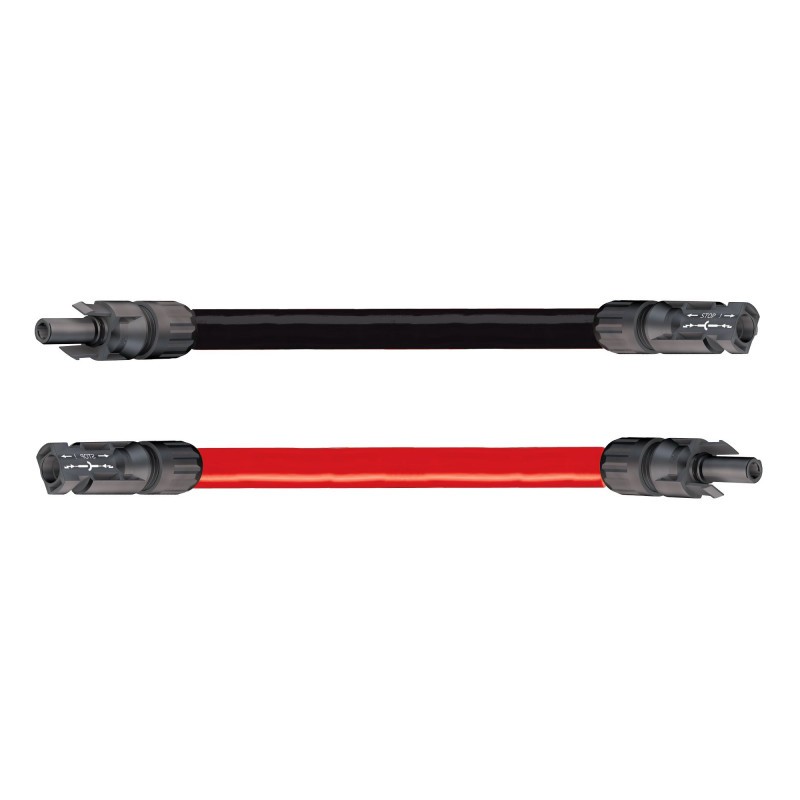 Connectique Solaire 4mm2  1 mêtre - UNICABLE 412 BR - UNITECK