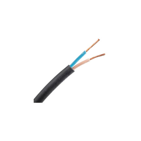 Câble Souple H05VV-F 2x1.5mm Noir 100m - Antarion Bleu