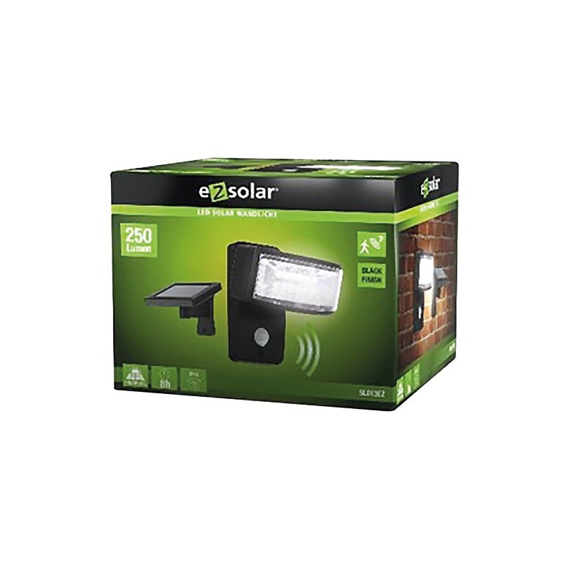 applique solaire 250 lumens 12 leds détecteur mouvements - ezsolar