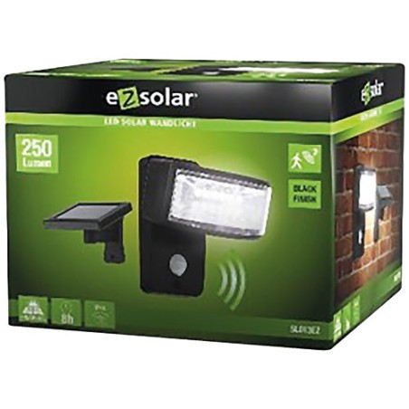 applique solaire 250 lumens 12 leds détecteur mouvements - ezsolar