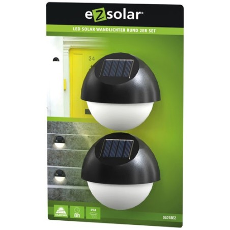 appliques solaires detecteur de pénombre rondes boite de 2 - ezsolar