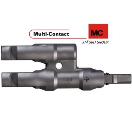 Connecteur de dérivation "y" mc4 male-femelle-femelle-Connecteur de dérivation "Y" MC4 mâle-femelle-femelle pour panneau solaire