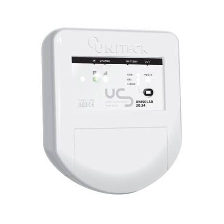 Régulateur De Charge Solaire Pwm - 12/24v - 20a - UNISOLAR 20.24 - UNITECK -  - 19UNITECK