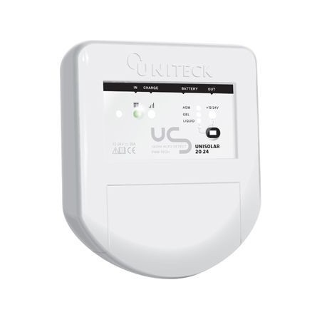 Régulateur De Charge Solaire Pwm - 12/24v - 20a - UNISOLAR 20.24 - UNITECK -  - 19UNITECK