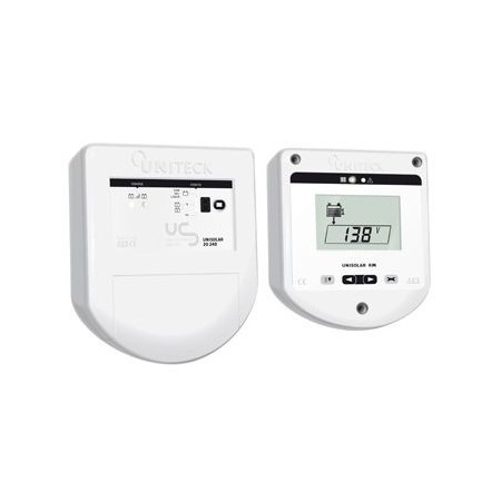 Régulateur De Charge Solaire Pwm - 12v/24v - 20a - Double Batterie + Afficheur Déporté - UNISOLAR 20.24 DR - UNITECK -  - 40UNIT