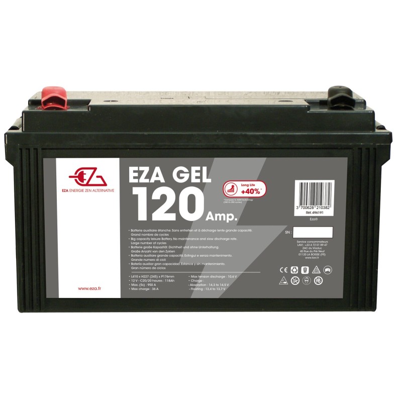 Batterie auxiliaire EZA Gel 120Ah