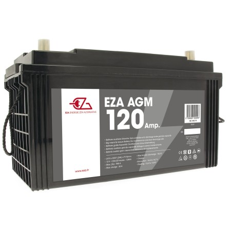 Batterie auxiliaire AGM 120Ah - EZA