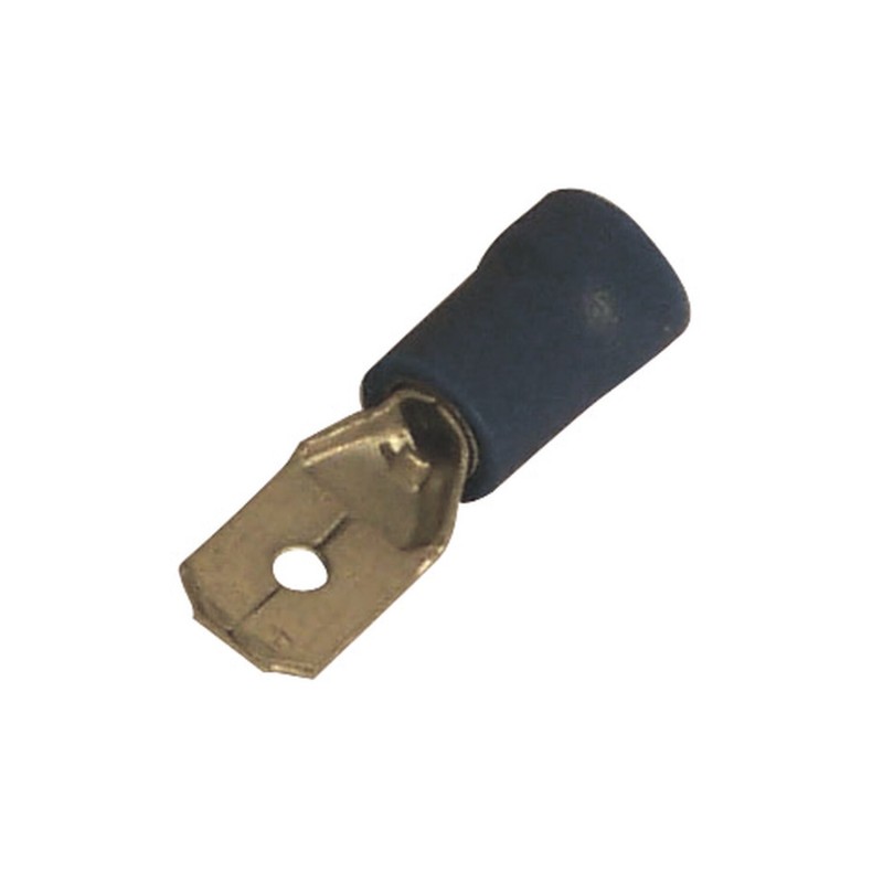 cosse plate mâle 6,3 mm bleue (1,5 à 2,5 mm²) - eza