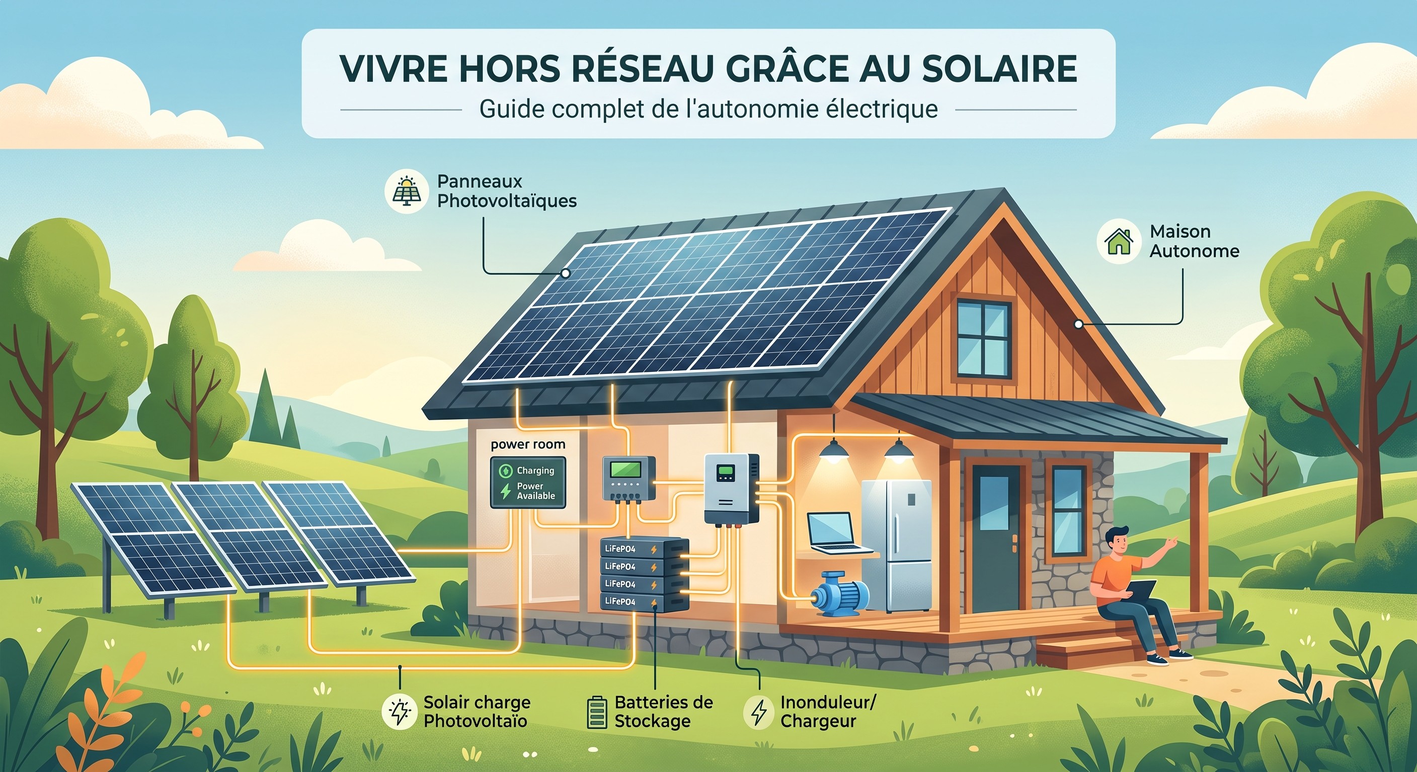 Alimenter une habitation hors réseau grâce au solaire : le guide complet de l’autonomie électrique